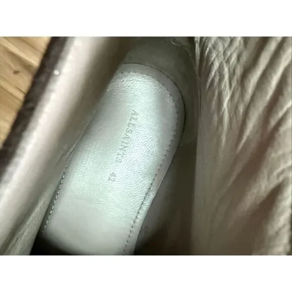 AllSaints Mens Brown Leon Suede Leather Lace Up Woven Chukka Boots Size 42 - Picture 6 of 14